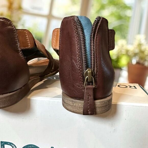 Roan by Bed Stu Alacrity Leather Sandal Brown/Tan Women's Size 9 EU 40 - Picture 8 of 13